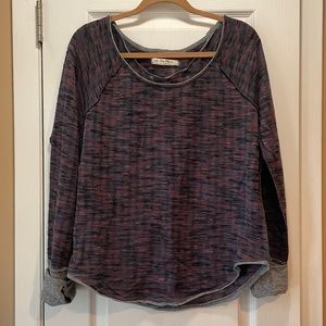 We The Free Navy and Burgundy Sweatshirt